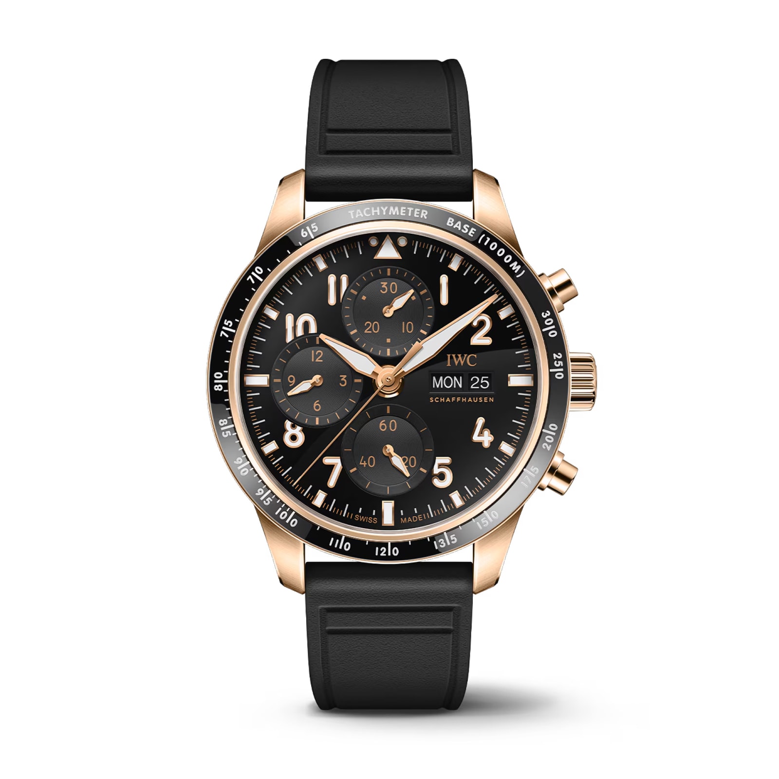 IWC Pilot's Performance Chronograph 41mm Mens Watch Black Rubber IWC Pilot's Performance Chronograph 41mm Mens Watch Black Rubber