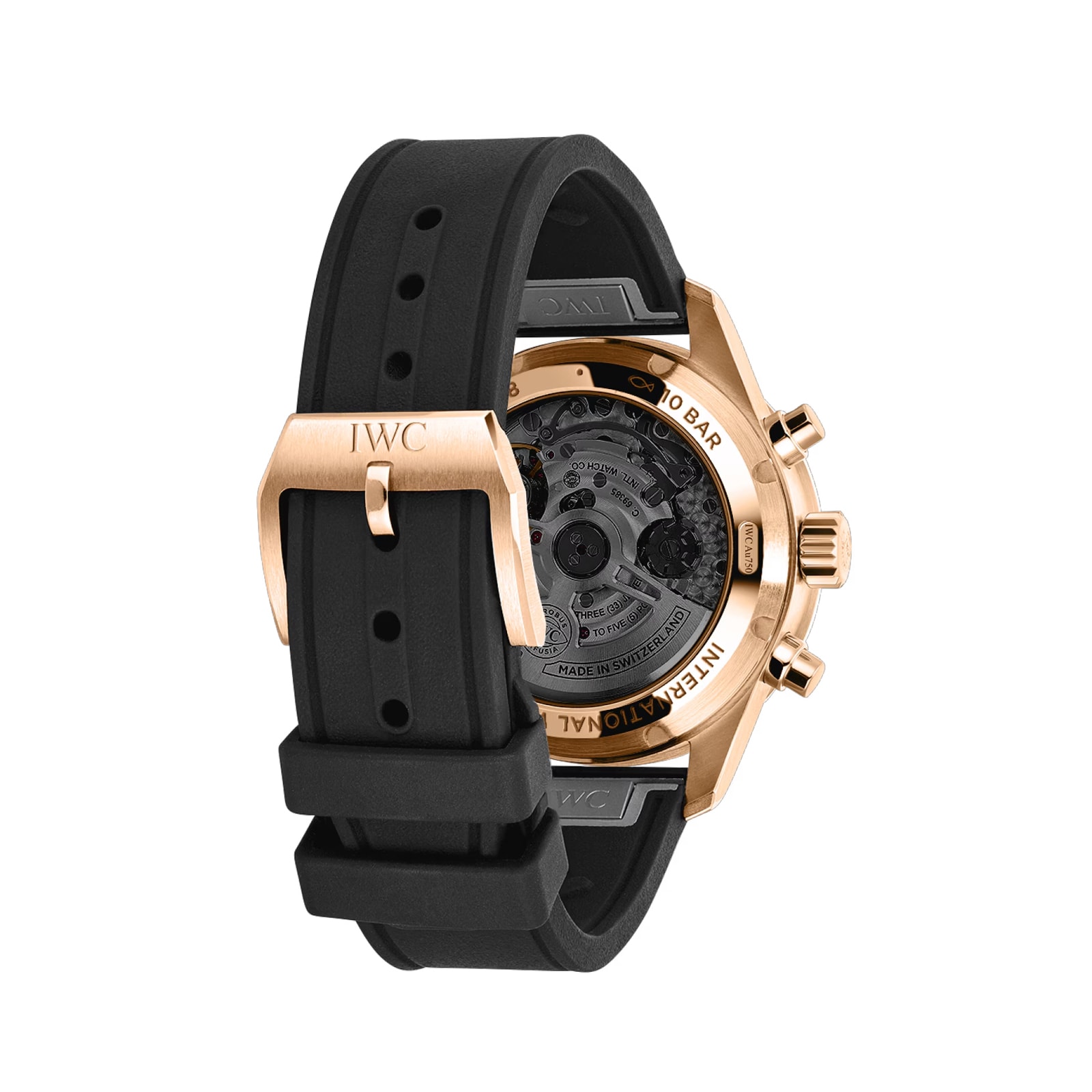 IWC Pilot's Performance Chronograph 41mm Mens Watch Black Rubber
