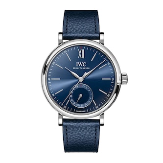 IWC Portofino Automatic Pointer Date Laureus 39mm Mens Watch Blue