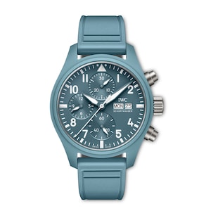 IWC Pilot Automatic Limited Edition 41mm Mens Watch Blue Fabric Strap