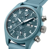 IWC Pilot Automatic Limited Edition 41mm Mens Watch Blue Fabric Strap