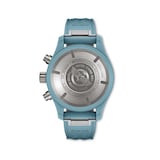 IWC Pilot Automatic Limited Edition 41mm Mens Watch Blue Fabric Strap