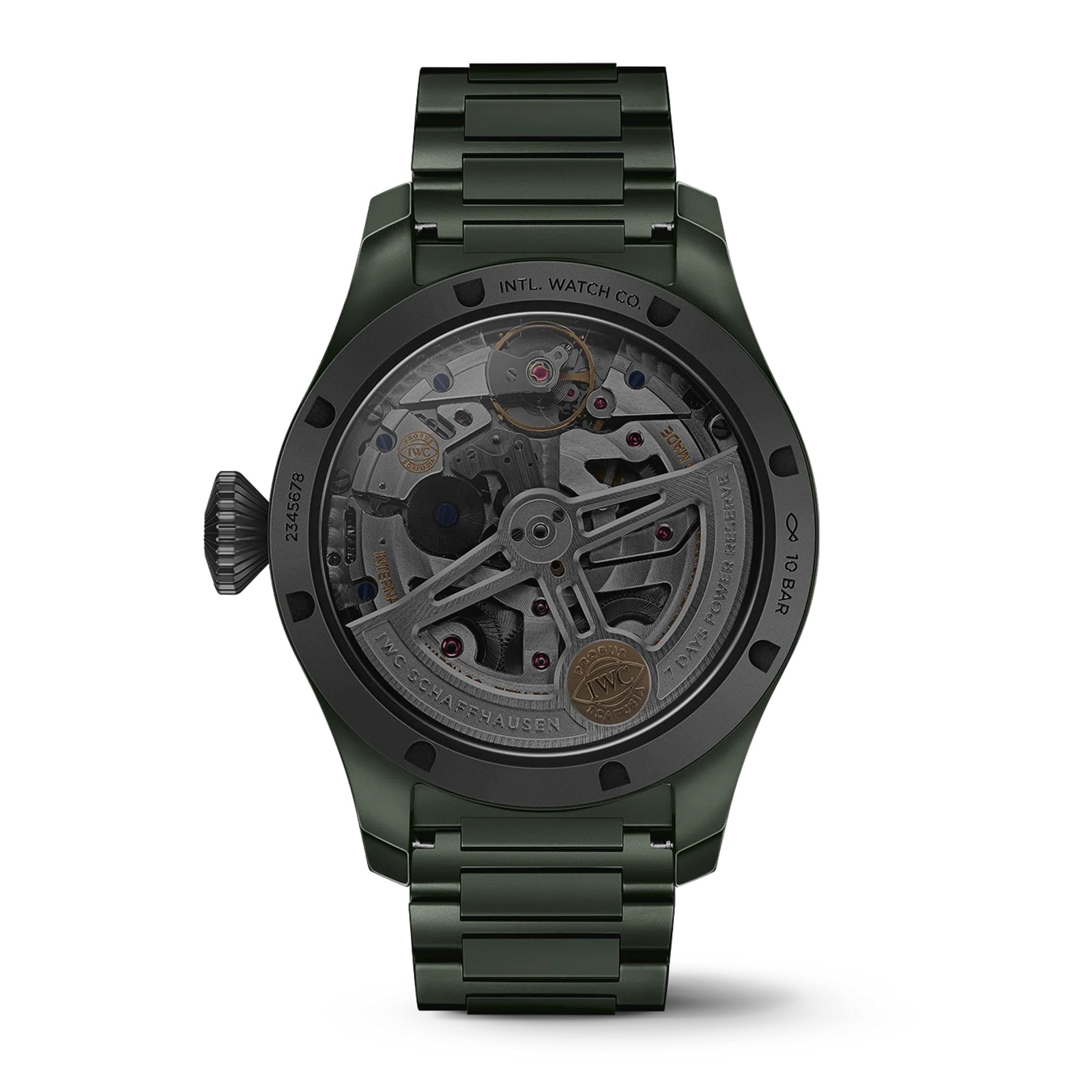 IWC Big Pilot's Perpetual Calendar TOP GUN Woodland 46.5mm Mens Watch Green