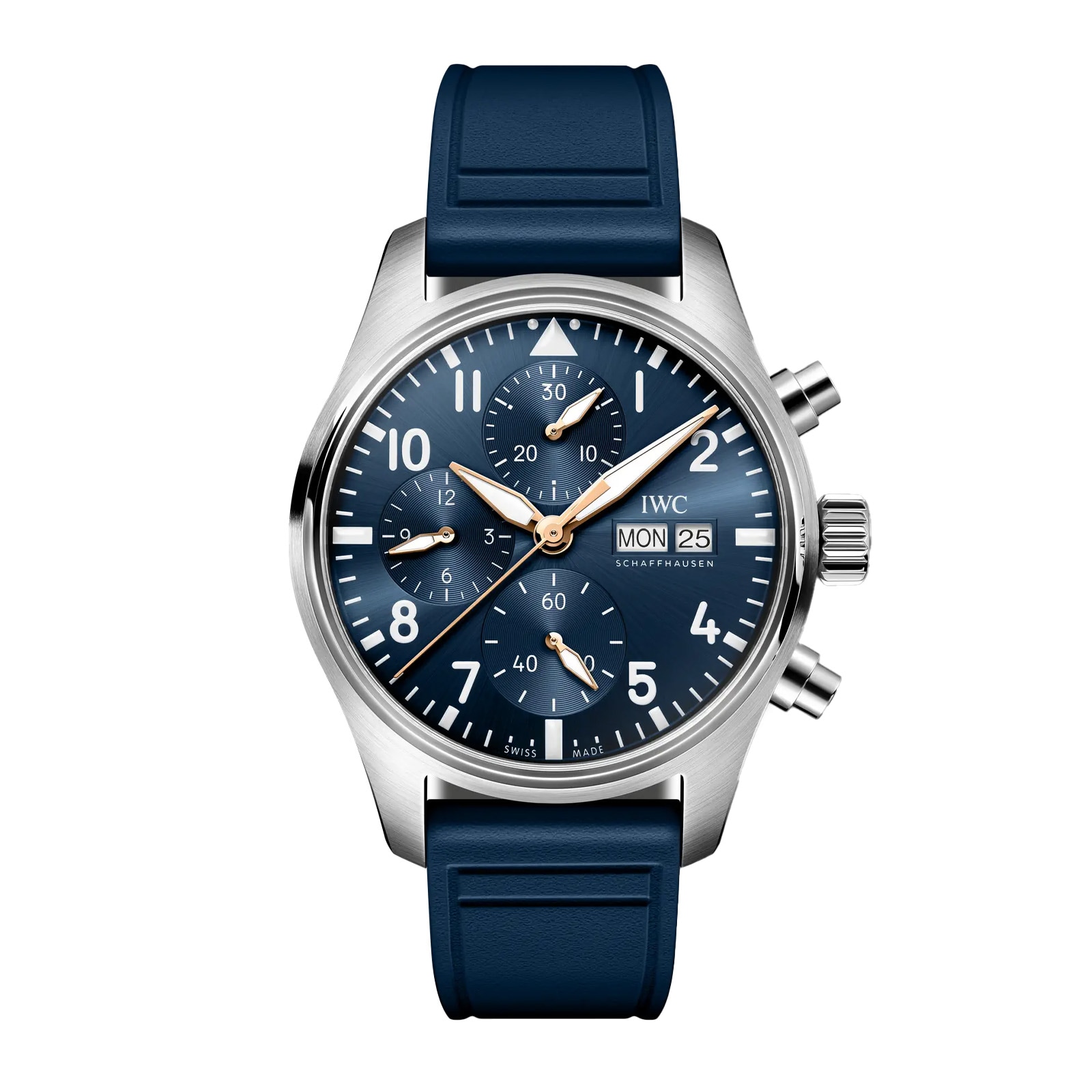 IWC Pilot Chronograph Le Petit Prince 41mm Mens Watch Blue