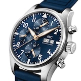 IWC Pilot Chronograph Le Petit Prince 41mm Mens Watch Blue