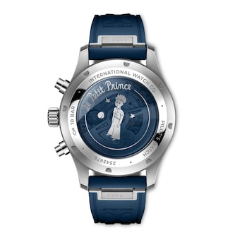 IWC Pilot Chronograph Le Petit Prince 43mm Mens Watch Blue