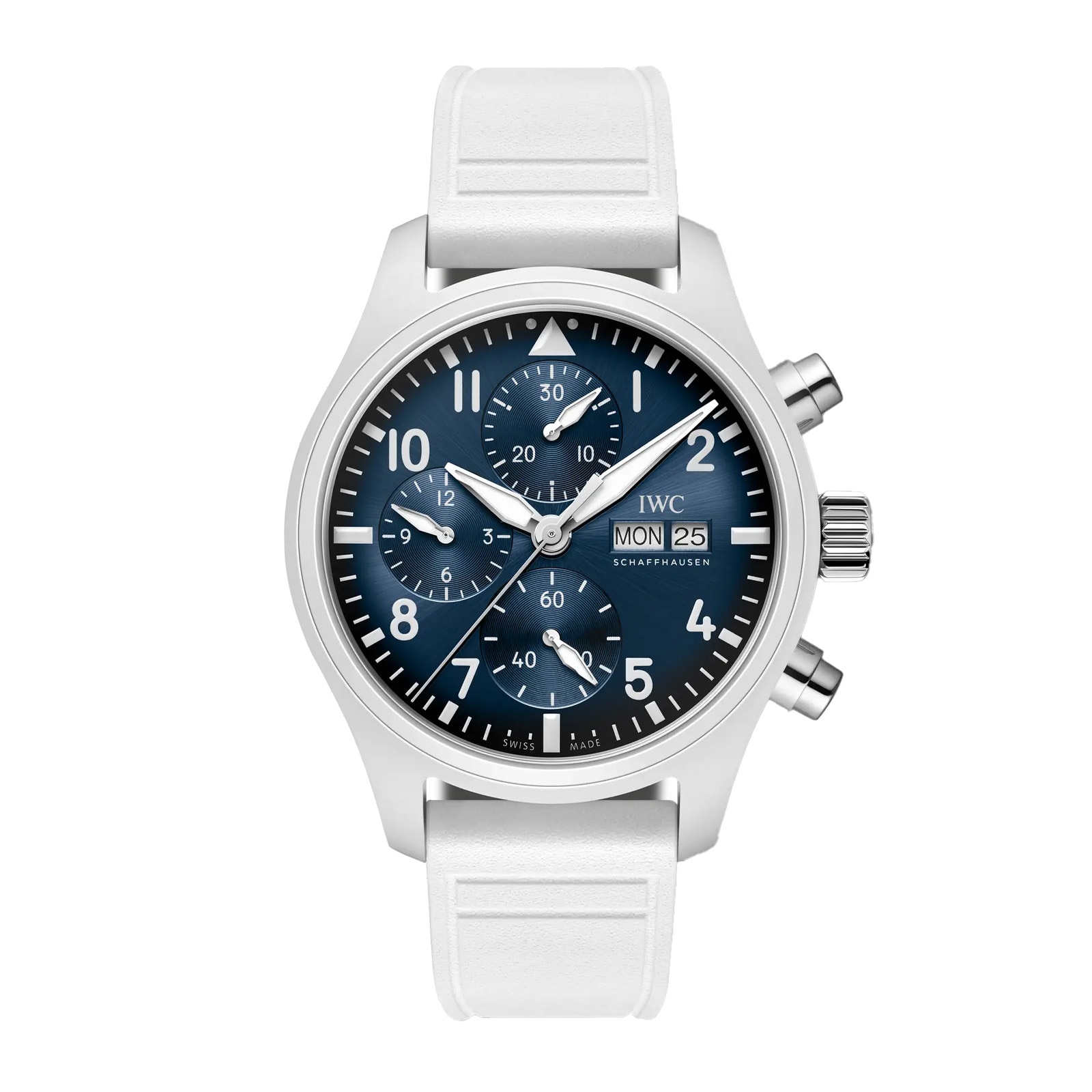 IWC Pilot Chronograph Le Petit Prince 41mm Mens Watch Blue