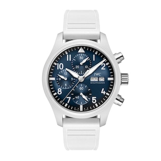 IWC Pilot Chronograph Le Petit Prince 41mm Mens Watch Blue