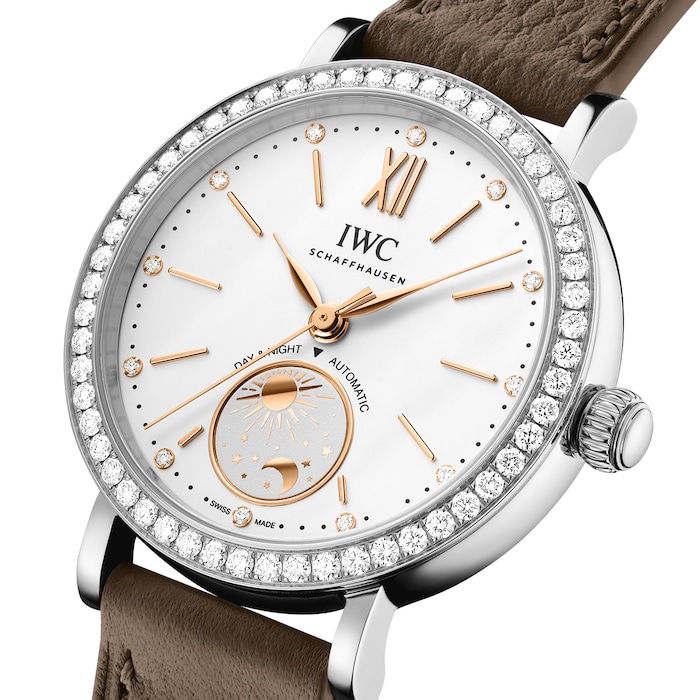 IWC Portofino Automatic Day & Night Le Petit Prince 34mm Ladies Watch White