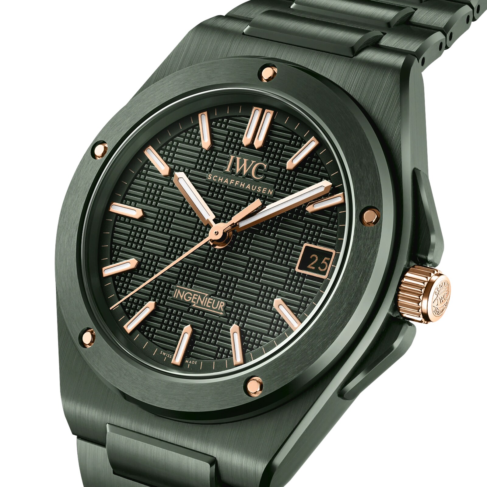 IWC Ingenieur Automatic 42mm Mens Watch Green