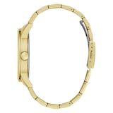 Guess Badge 44mm Mens Watch Gold