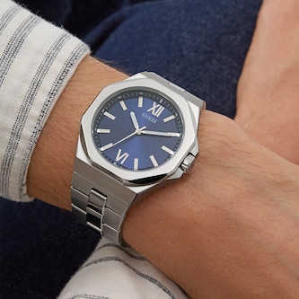 Guess Emperor 41.5mm Mens Watch Blue
