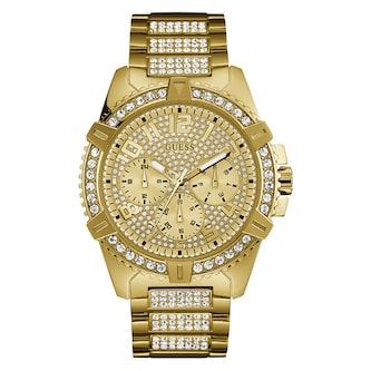 Guess Frontier 48mm Mens Watch Gold