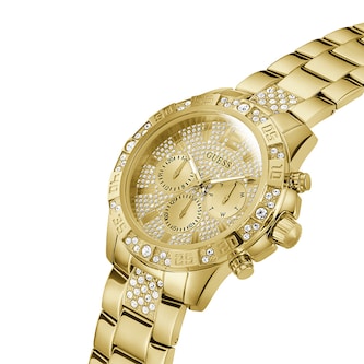 Guess Majestic 48mm Mens Watch Gold