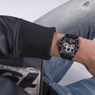 Guess Phoenix 42mm Mens Watch Black