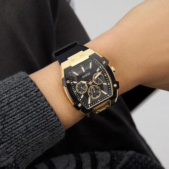 Guess Phoenix 44mm Mens Watch Black