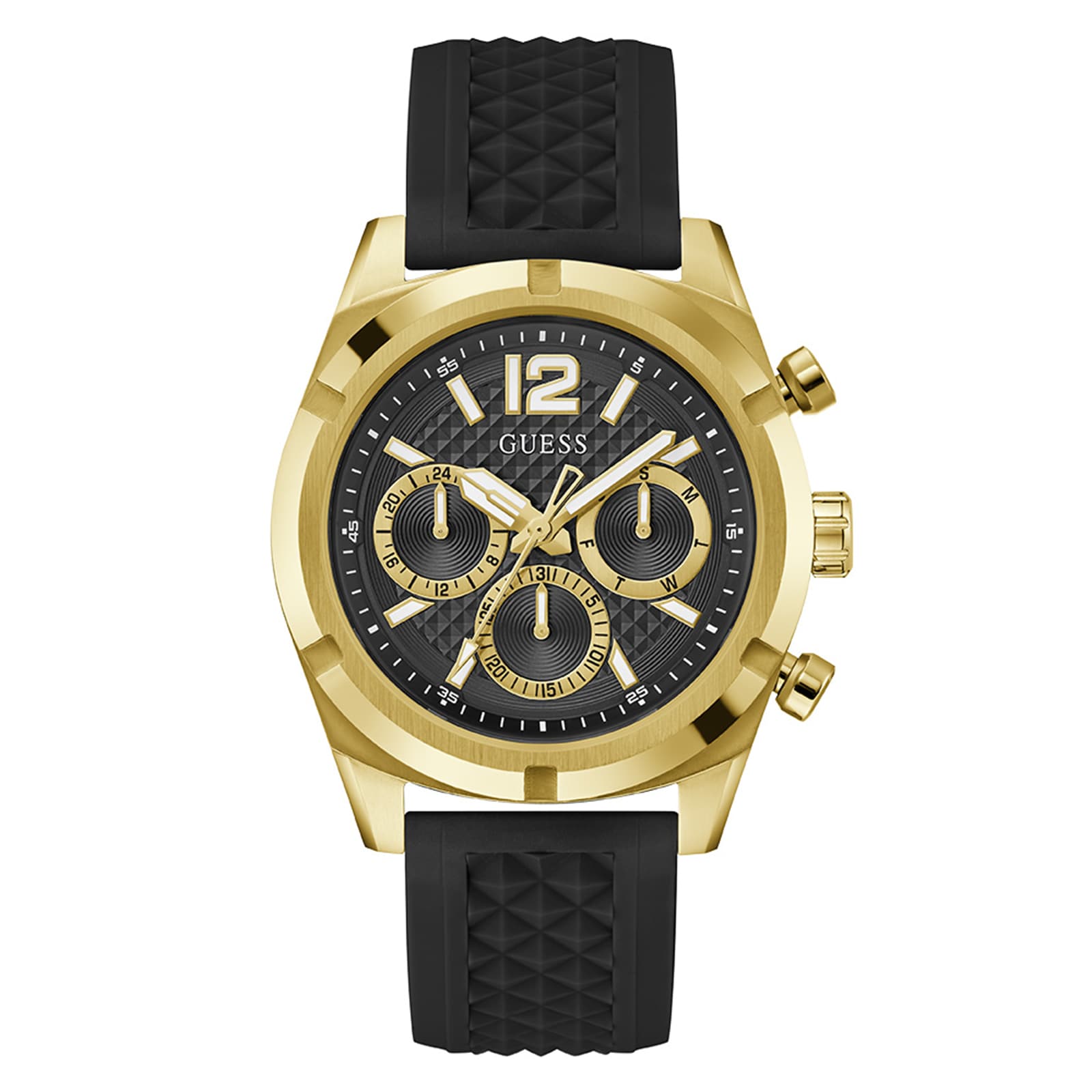 Guess Resistance 44mm Mens Watch Black Guess Resistance 44mm Mens Watch Black