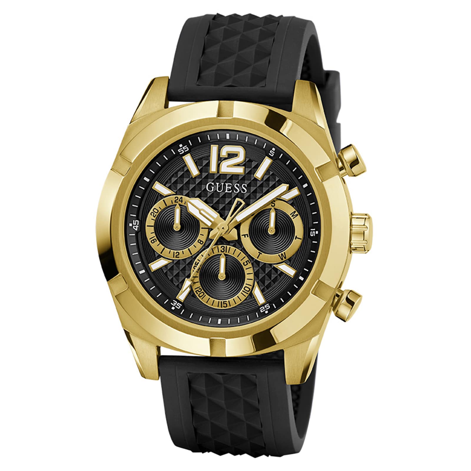 Guess Resistance 44mm Mens Watch Black Guess Resistance 44mm Mens Watch Black