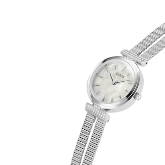 Guess Array 28mm Ladies Watch Mother Of Pearl