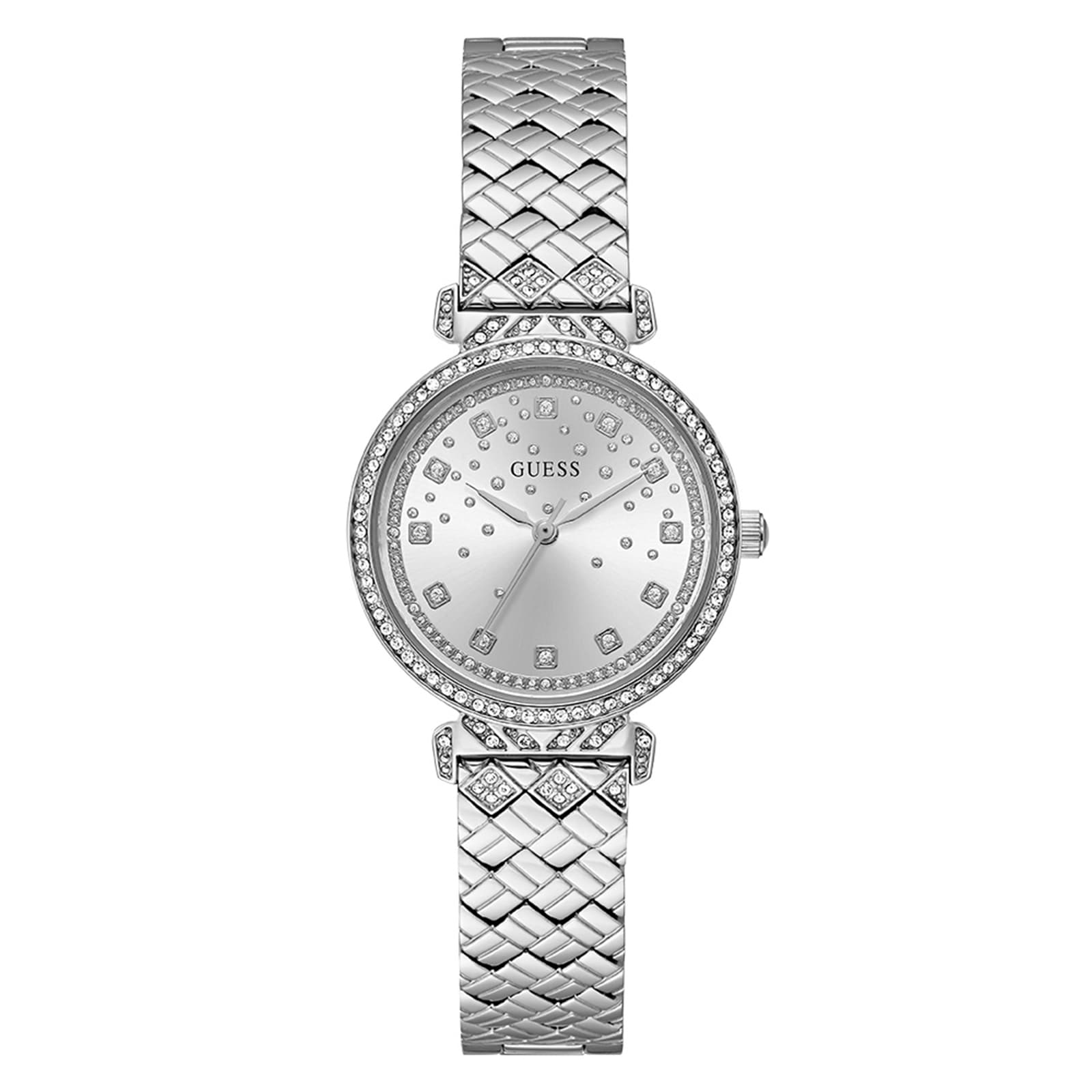Guess Enchantment 32mm Ladies Watch Silver Guess Enchantment 32mm Ladies Watch Silver