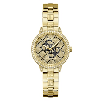 Guess G Lace 34mm Ladies Watch Gold