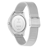 Guess Glitz Plaque 34mm Ladies Watch Silver