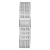 Guess Glitz Plaque 34mm Ladies Watch Silver