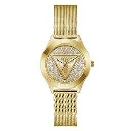 17824185 - Glitz Plaque 34mm Ladies Watch Gold