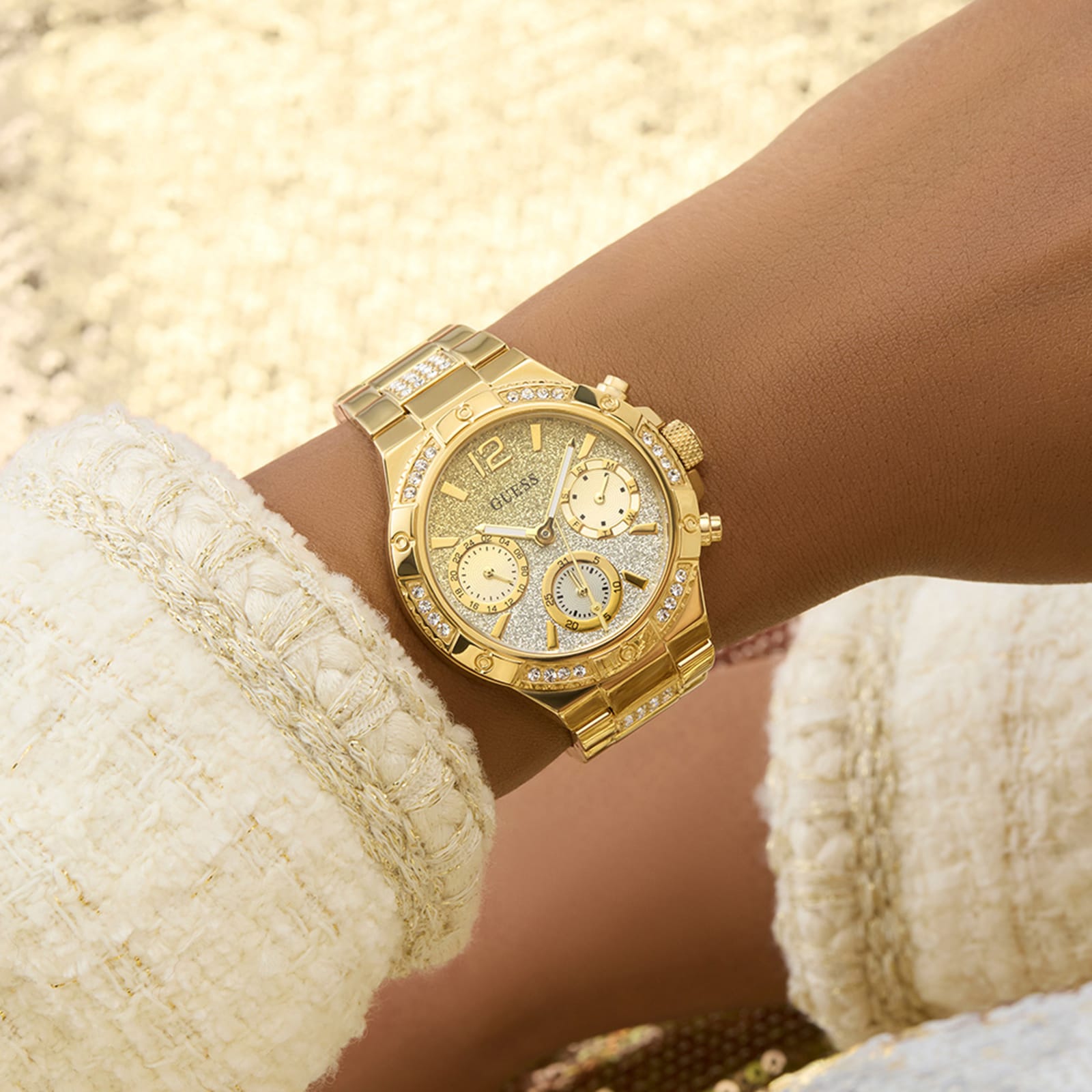 Guess Harlow 38mm Ladies Watch Gold Guess Harlow 38mm Ladies Watch Gold