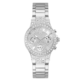 Guess Moonlight 36mm Ladies Watch Silver