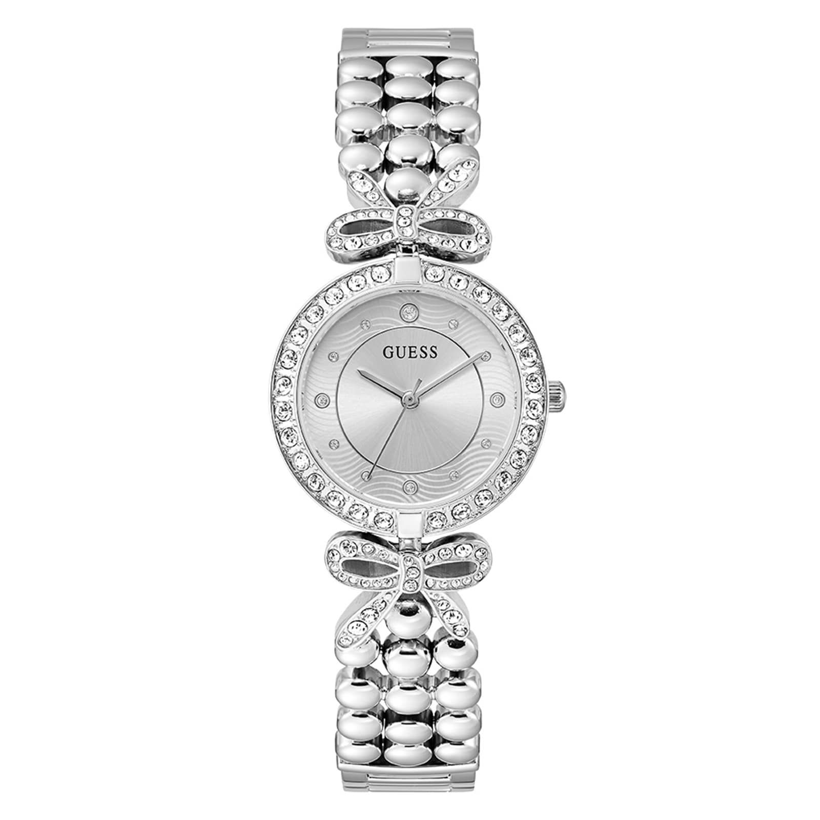 Guess Ribbon 30mm Ladies Watch Silver