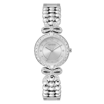 Guess Ribbon 30mm Ladies Watch Silver