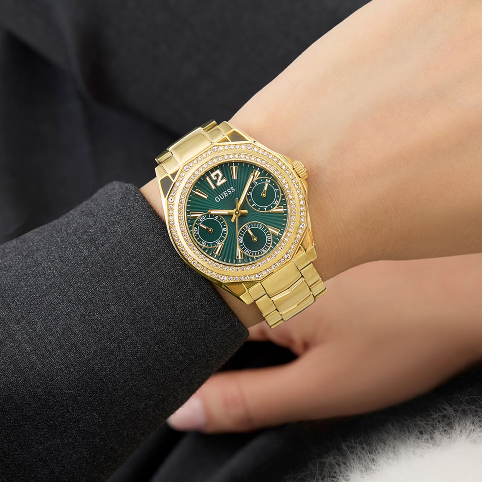 Guess Ritzy 36mm Ladies Watch Green Guess Ritzy 36mm Ladies Watch Green