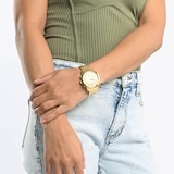 Guess Solar 40mm Ladies Watch Gold