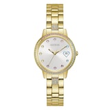 Guess Three Of Hearts 34mm Ladies Watch Silver