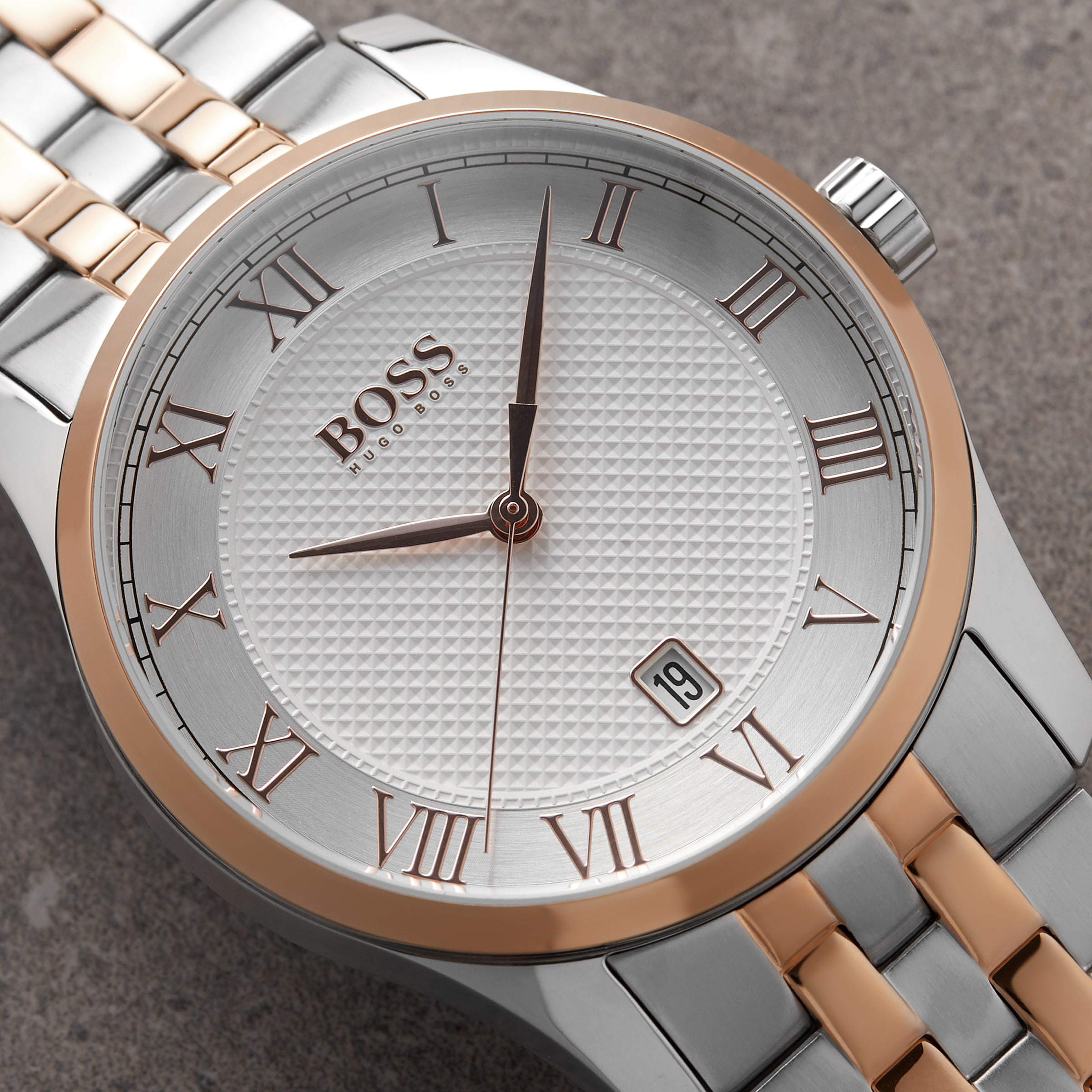 Hugo boss outlet master watch silver