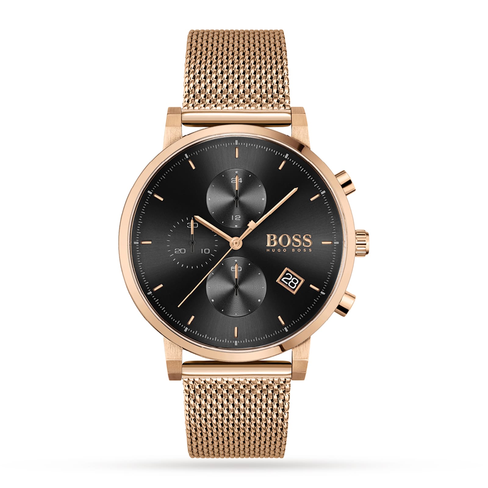 Rose gold hugo boss store mens watch