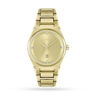 BOSS Steer 36mm Gold Dial Ladies Watch BOSS Steer 36mm Gold Dial Ladies Watch