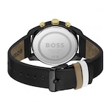 BOSS Trace 44mm Mens Leather strap Watch
