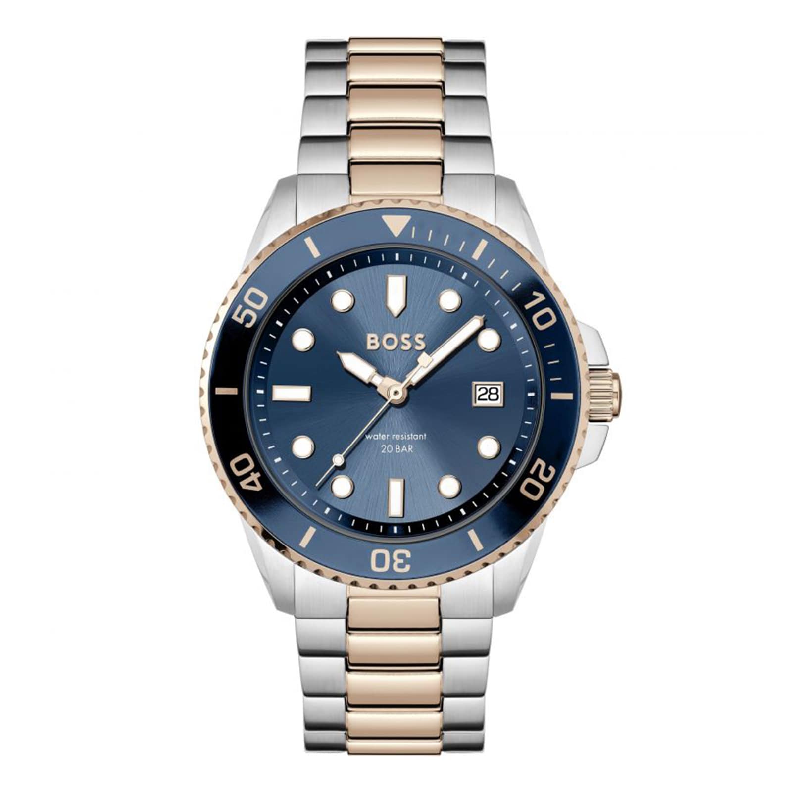 Ace Carnation Gold IP Bracelet 43mm Watch Blue