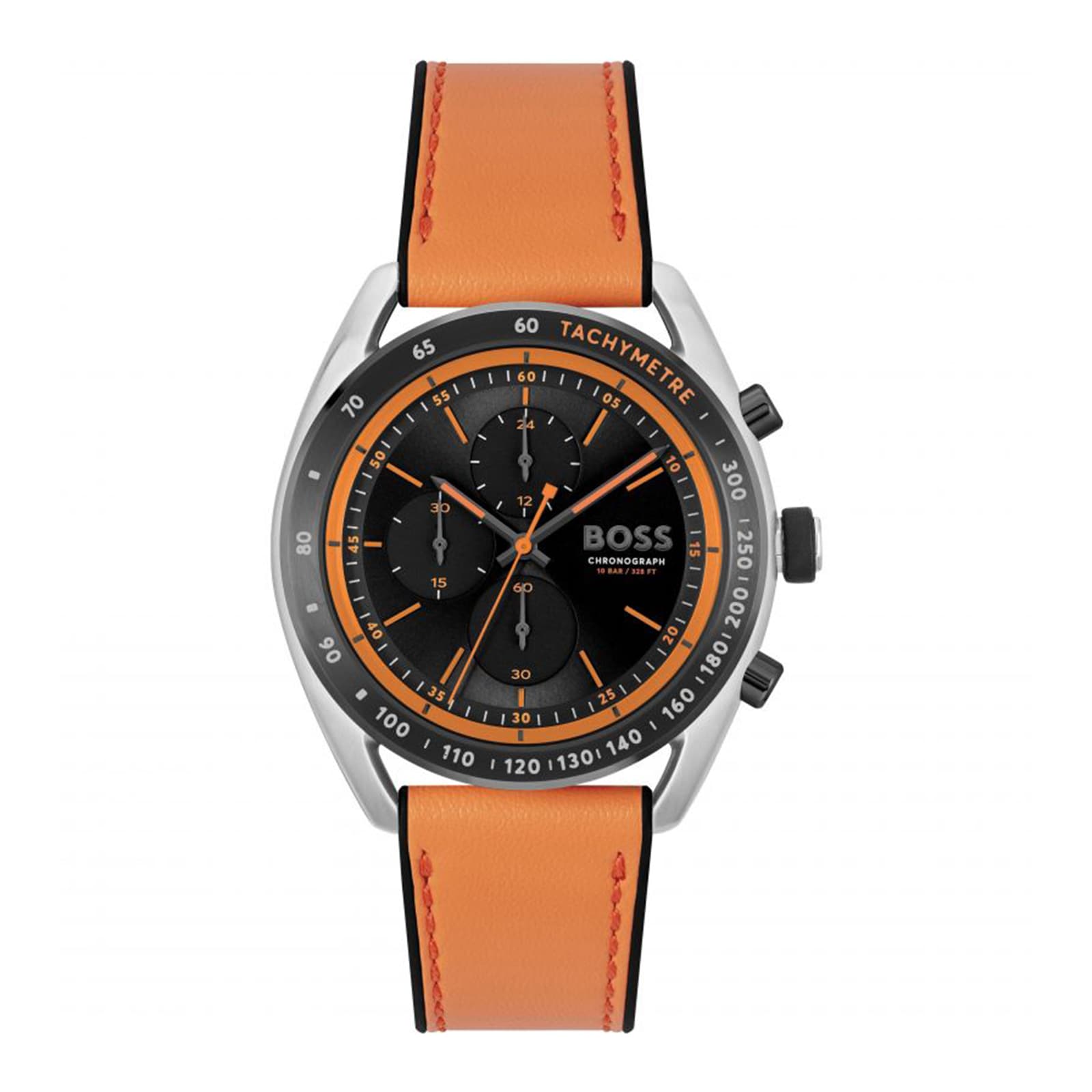 Hugo boss mens hot sale watch black and orange