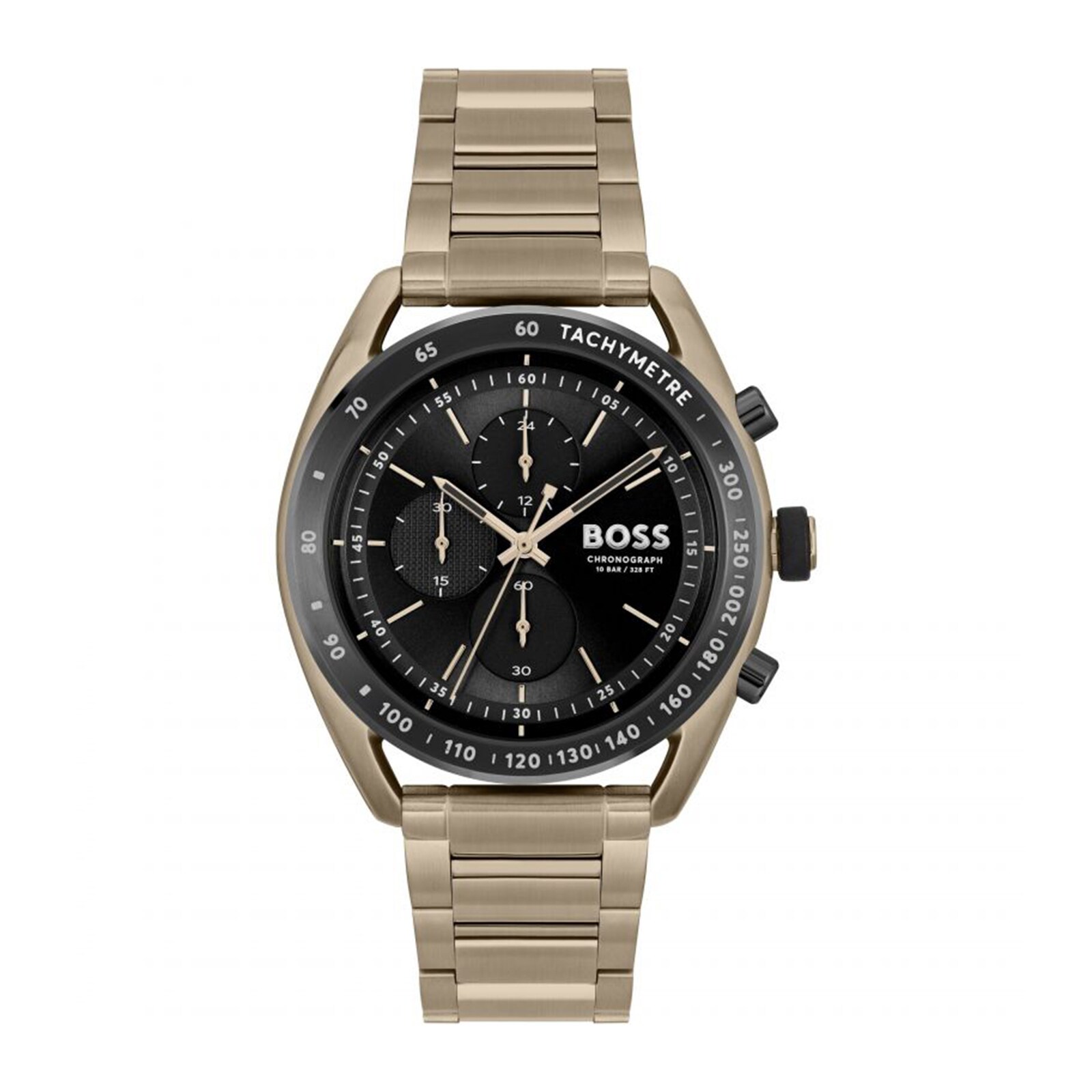 BOSS Centre Court Beige IP 44mm Mens Watch Black BOSS Centre Court Beige IP 44mm Mens Watch Black