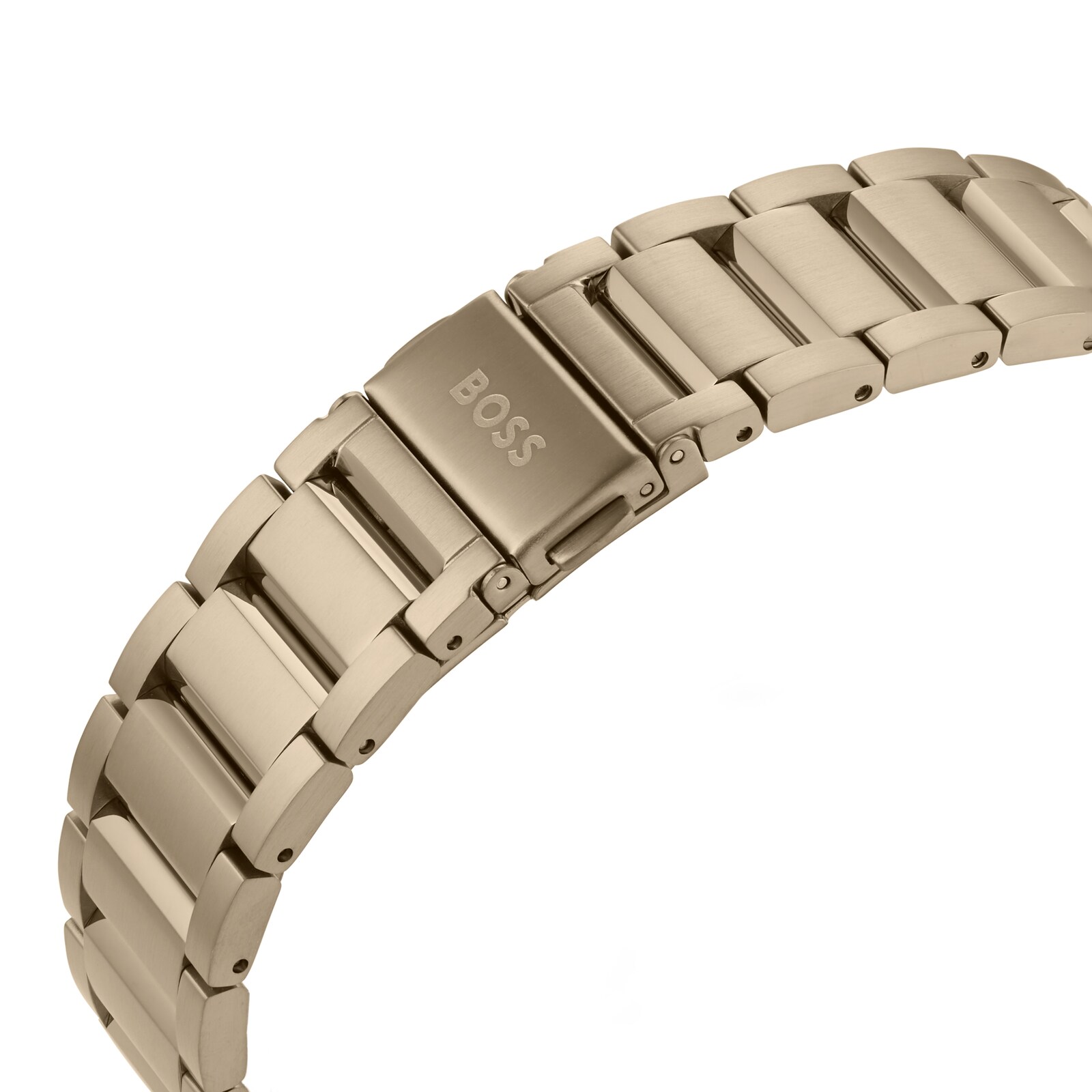 BOSS Centre Court Beige IP 44mm Mens Watch Black