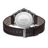 BOSS Solgrade Recycled Leather Strap 44mm Mens Watch Blue