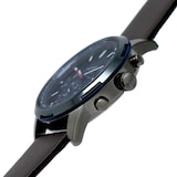BOSS Solgrade Recycled Leather Strap 44mm Mens Watch Blue