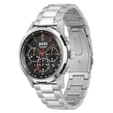 BOSS Solgrade Recycled Stainless Steel 44mm Mens Watch Black