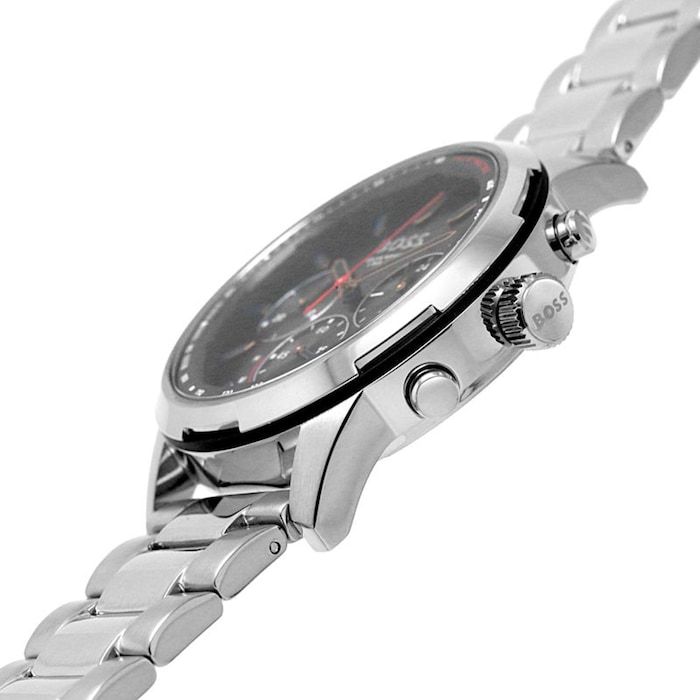 BOSS Solgrade Recycled Stainless Steel 44mm Mens Watch Black