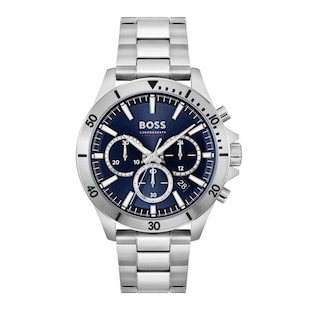 BOSS Troper Chronograph Quartz 44mm Mens Watch Blue