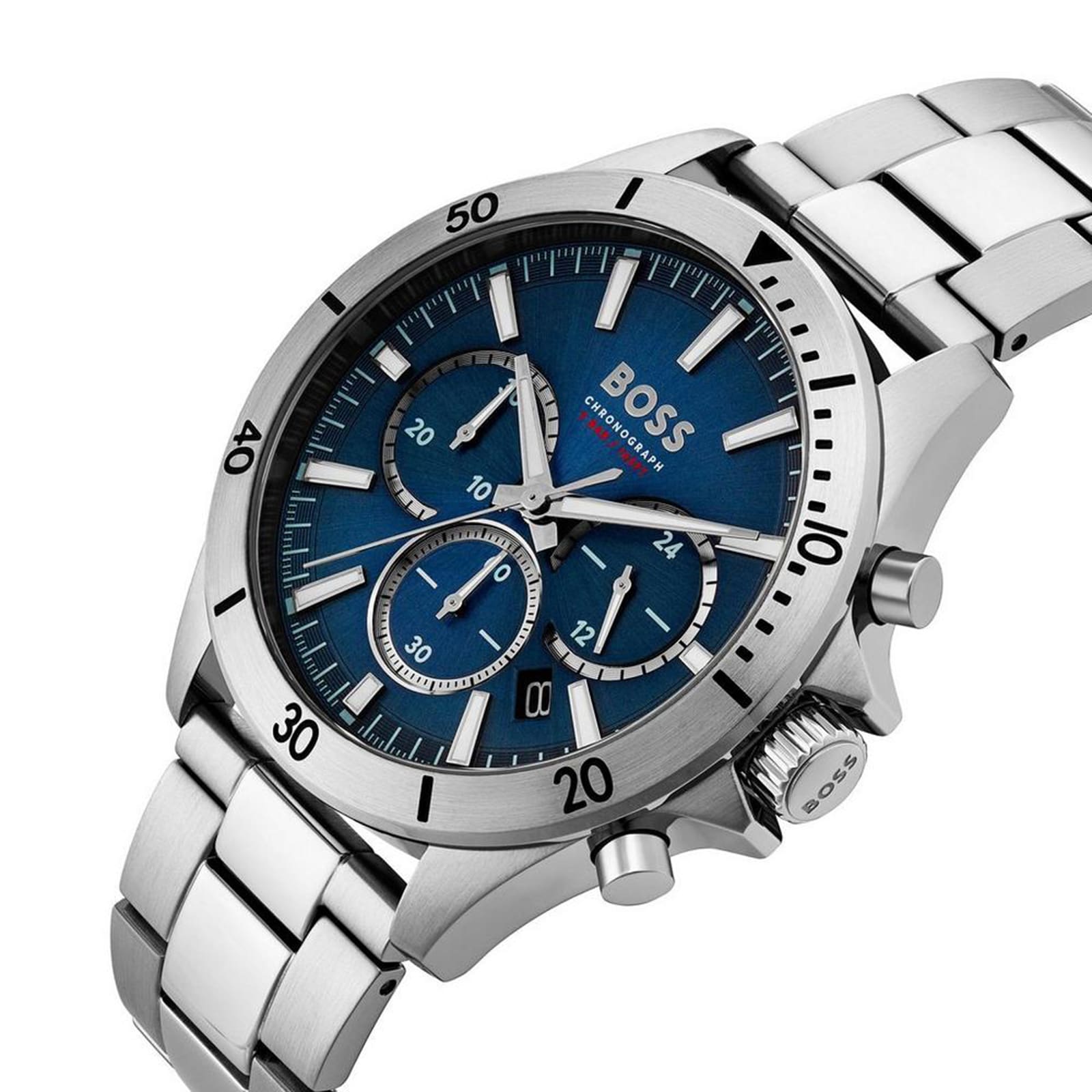 BOSS Troper Chronograph Quartz 44mm Mens Watch Blue
