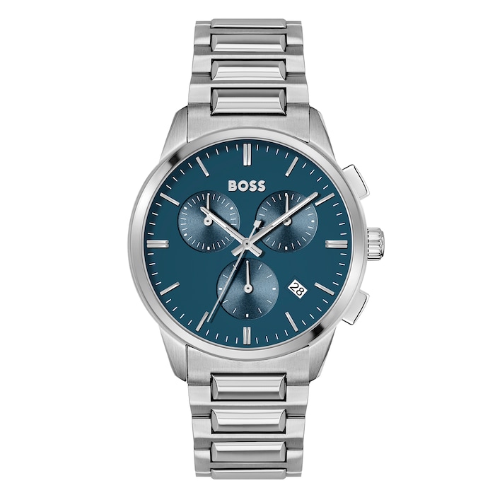 BOSS Dapper 43mm Mens Watch Blue